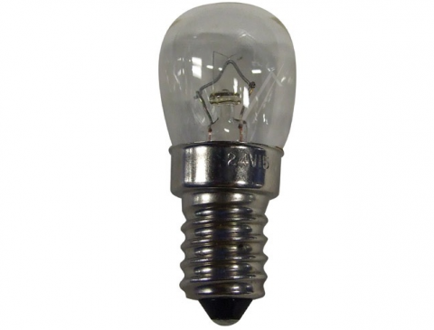 Halogeninė lemputė E14 24V 25W 2850K 220lm šiltai balta (tinka vartams)